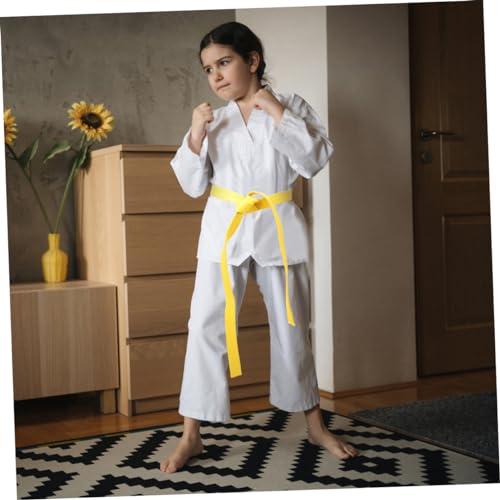 Cinturones de Kárate Gatuida de Algodón Amarillo para Hombre 6