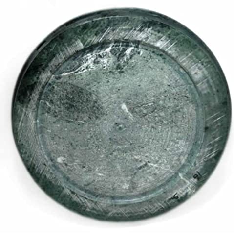 Image of Marble Rolling Board /Chakla and Wooden Belan /Roti Maker - 9 Inch (Green)