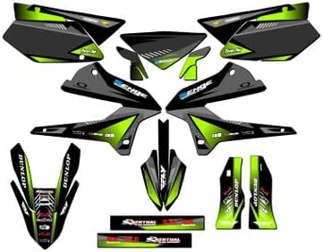 1997-2008 KLX 300 Surge Green Senge Graphics Complete Kit Compatible with Kawasaki