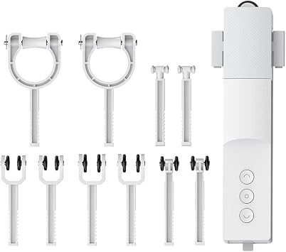 Smart Electric Curtain Robot Rechargeable Motor for Roman Rod I Type U Type Tracks Alexa Google Home Control WiFi Version - USB Charging Without Solar Panel
