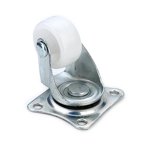 Roulettes pivotantes universelles pour déplacer sans effort meuble bas en nylon blanc lot de 2
