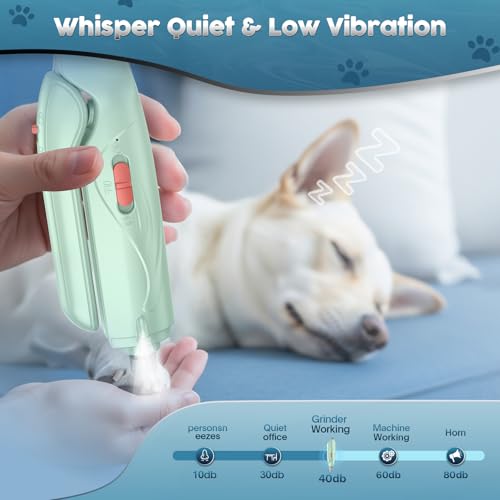 image for Picky zoom 2-in-1 Dog & Cat Nail Clippers and Grinder with Light – U