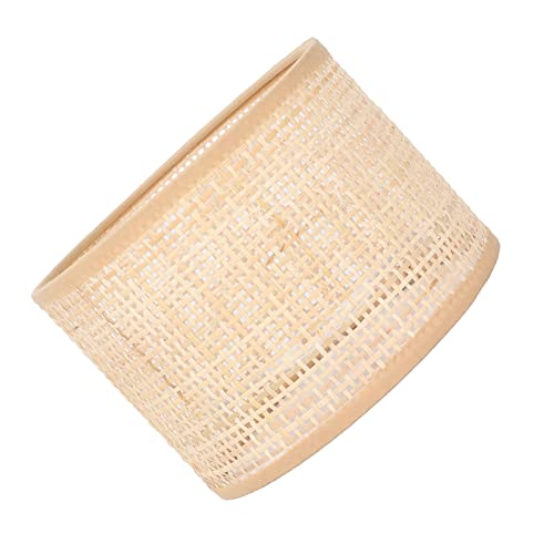 Gavigain GAVIGAIN3MGDTECS1P Rattan Drum Lamp Shade, Lampshade For Table Lamp And Floor Light, Delicate Rattan Woven Light Cover Woven Lampshade Rattan Basket Style Home Decor thumb #7