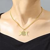 Zoom IMG-1 eueavan fiore della vita crescent Zoom IMG-1 eueavan fiore della vita crescent