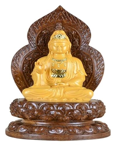 Statue Bouddha Guan-Yin sculpture Shakyamuni résine ornements salon intérieur