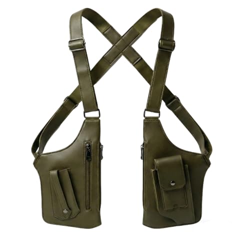 Hervns Classic Shoulder Bag with Wallet, Unisex Slim Satchel
