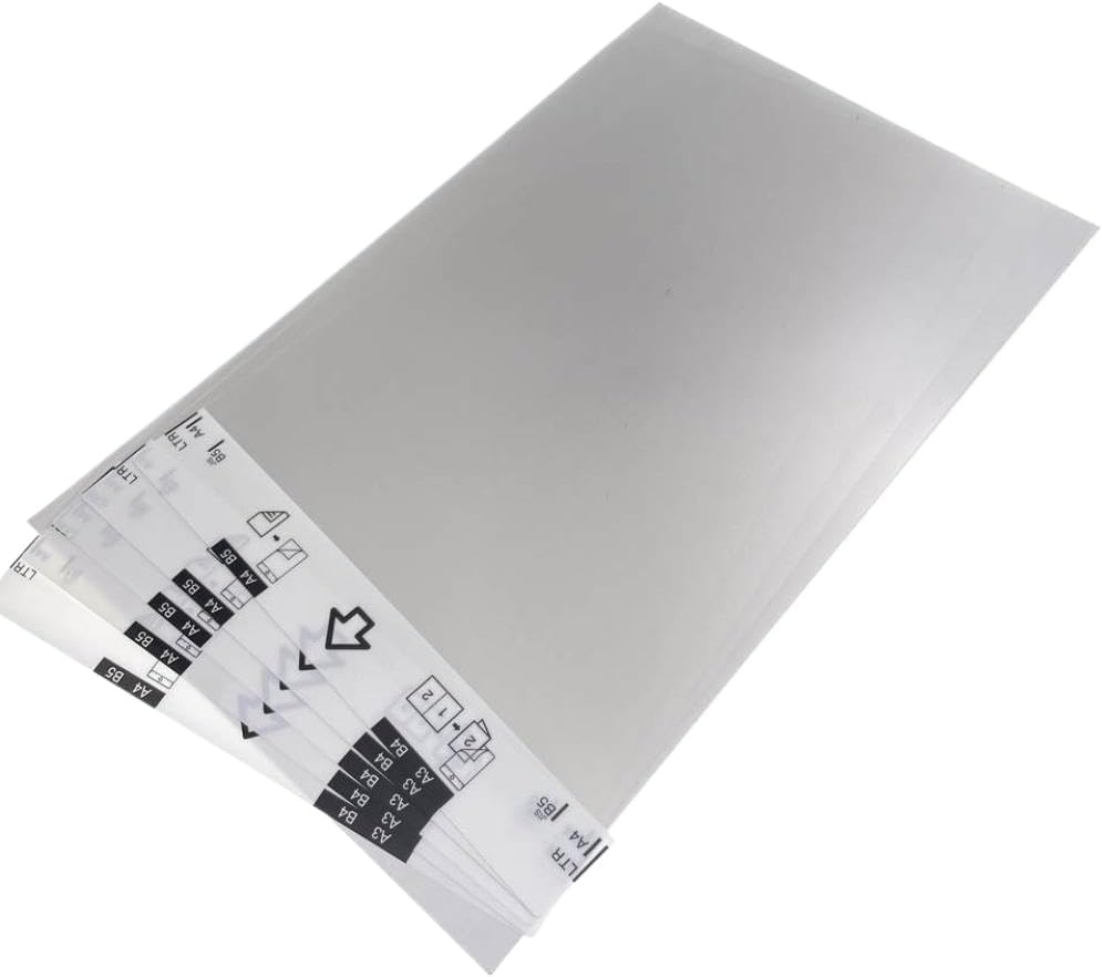 5 X CS-A3001 Carrier Sheet for A4 Scanner Scan A3 B4 Odd Sized Flimsy Wrinkled Folded Torn Paper Receipt Compatible with A4 Scanner