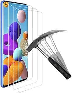 ANEWSIR 3-Pack Compatible with Samsung Galaxy A21s Screen Protector,9H Hardness,Easy to Install,No Bubbles Tempered Glass Protective Film