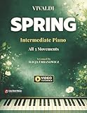 Vivaldi – Spring – Intermediate Piano (All 3 Movements): Sheet Music from The Four Seasons with Video Tutorials and Enlarged Notation