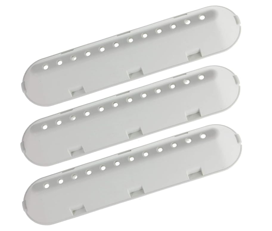  FIGEVIDA Palette Trascinatori per cestello lavatrice Indesit (227 mm x 53 mm x 38 mm, confezione da 3 pezzi)