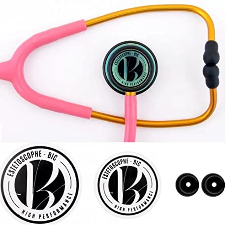 Estetoscópio Bic Eternity III Rosa Chiclé Rainbow Excelente Ausculta - Ideal enfermagem e estudantes