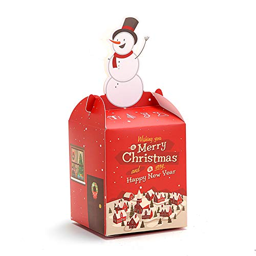 VHVCX Boîte-Cadeau De Décoration De Noël pour des Cartons Faits sur Commande De Boîte De Boîte De Veille De Noël, Légende De 8.5 * 8.5 * 10 8 Cover