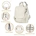 Wesccimo Genuine Leather Backpack Purse For Women Antitheft Real Soft Rucksack Fashion Designer Convertible Ladies Shoulder Bag Beige