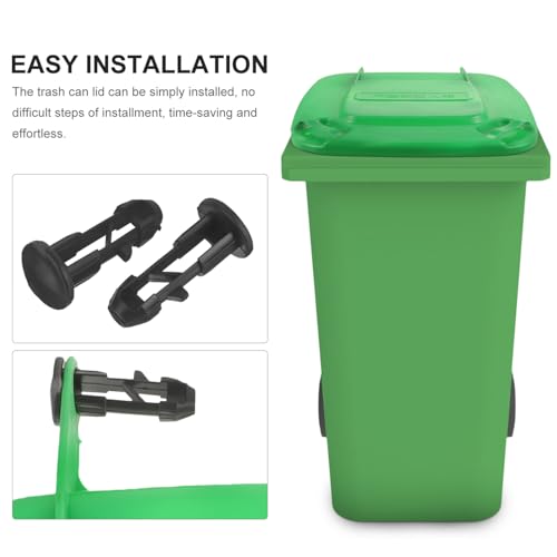 Image of Toddmomy Square Trash can Lid Replacement 15.35 Inch Outdoor Garbage Lid Cover for Public Sanitation Waste Bins