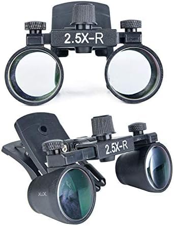 Loupe binoculaire 2,5 x - À clipser - En verre optique - Tête de laboratoire
