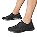 DOPRISIC Walking Sneakers for Men Lightweight Wide Width Comfortable Sports Athletic Workout Gym Sneakers Breathable Shoes Black