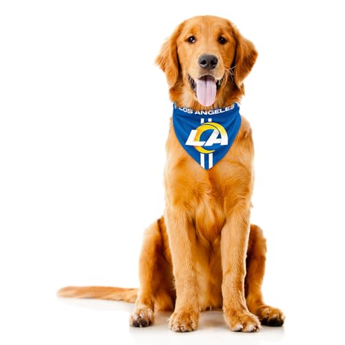 Littlearth NFL Los Angeles Rams Pet Bandana, Team Color, X-Large