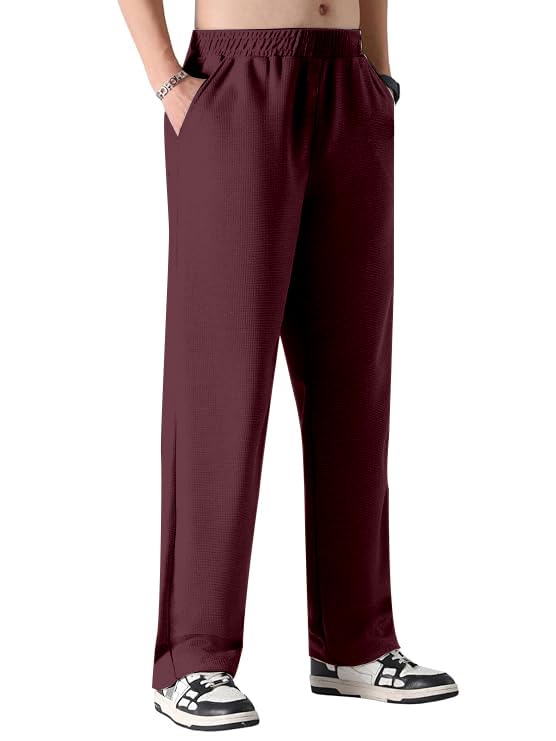 Mehrang Men’s Polycotton Baggy Trackpants | Oversized Fit Streetwear & Gym Wear | Comfortable Casual Joggers for Men, Korean Style Travel & Lounge Wear with Pockets