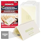 Catchmaster Clothes Moth Traps for House 6PK Wardrobe Closet Storage Glue Traps, Sticky Bug Catcher Indoor with Pheromone, Odorless Adhesive Flying Insect Trap, Protect Clothing, Pet Safe Pest Control