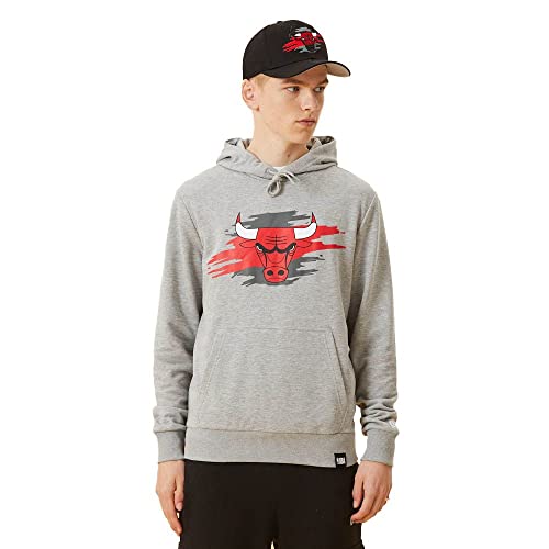 New Era NBA CHICAGO BULLS Tear Logo Hoodie Pullover, Größe:L