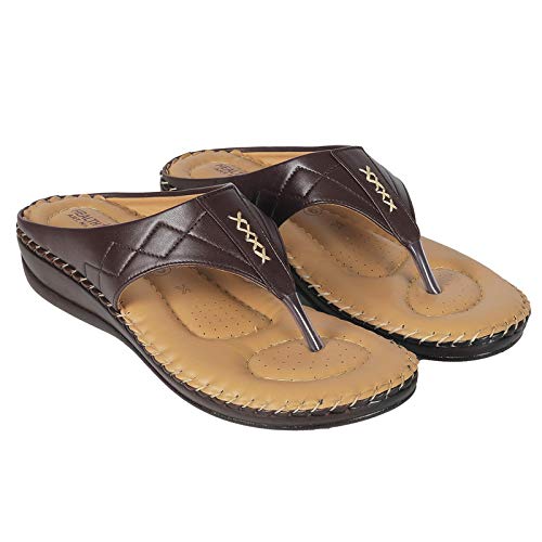 Image of HEALTH FIT Ortho Slippers-Dr Sandals for Women Suitable for Knee Pain, Diabetic & Orthopedic Footwear for Women HF356