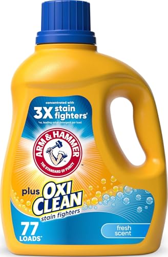 ARM & HAMMER Plus OxiClean Fresh Scent, 77 Loads Liquid Laun...