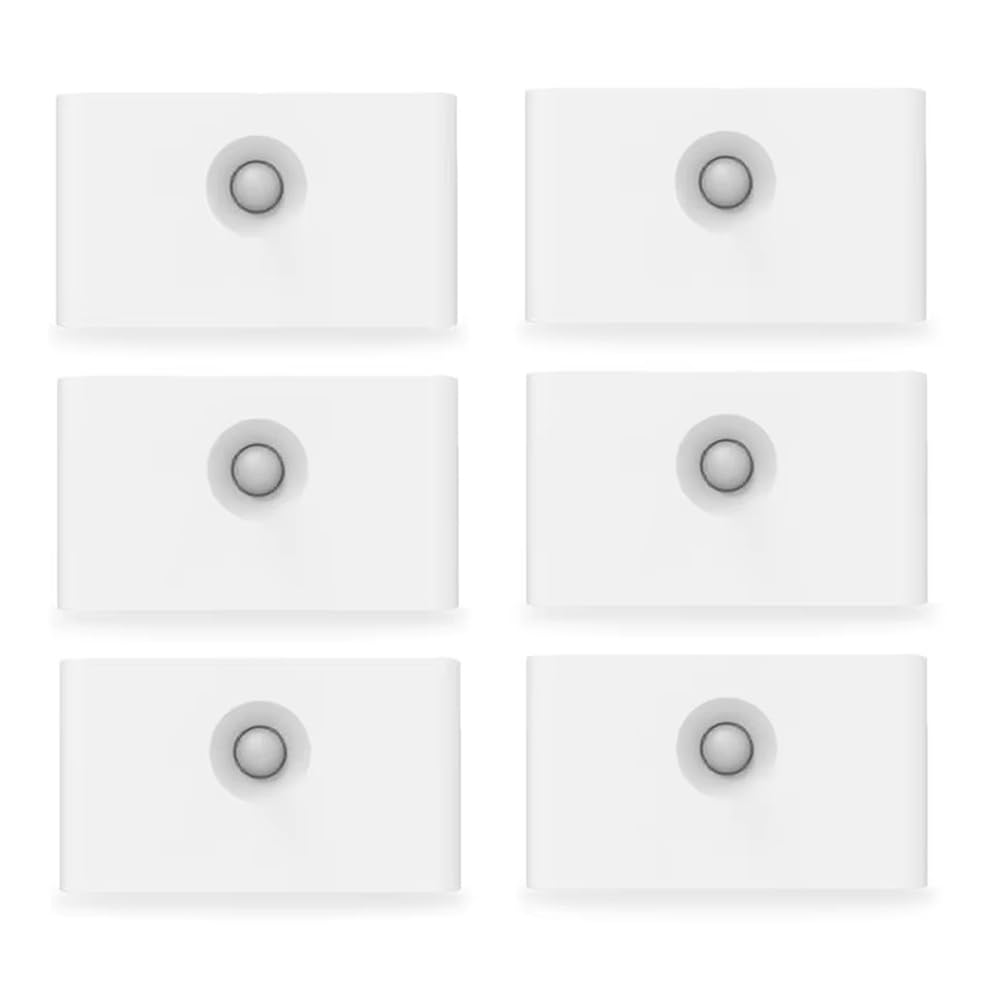 Luz LED Inteligente con Sensor de Movimiento Recargable, Protección Ocular, Lámpara de Noche para Dormitorio, Pasillo, Iluminación de Gabinete, 6 Piezas