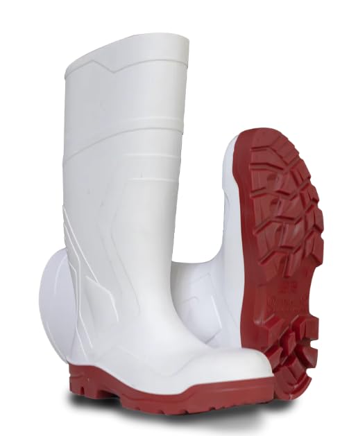 Encuentra reviews de Piso blanco - los mas comprados. 29 Lica bota de hule blanca suela roja, para uso rudo en pisos resbalosos, antiderrapante superficies secas o mojadas, 27 cm