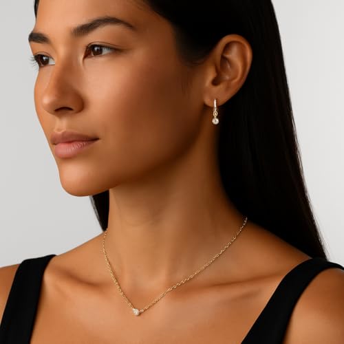 Gold Plated Small Huggie Hoop Cubic Zirconia Earrings for Women, Sparkling Pave Setting Huggie Earrings, Perfect for Special Occasions4