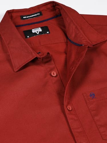 Image of Thomas Scott Men Classic Slim Fit Cotton Casual Full Sleeves Shirt