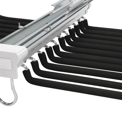 Cintre pantalon multiple coulissant pour optimiser un petit placard