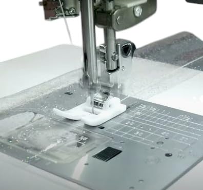Image of ZENITH Plastic Zig Zag Teflon Pressure Foot Snap on Type for Automatic Electric Low Shank Sewing Machines Suitable for Usha Janome Brother Singer etc White (Plastic Zig Zag Foot)