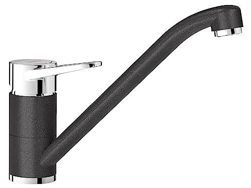 BLANCO WEGA II | Küchenarmatur in anthrazit/chrom | Hochdruck | Rückflussverhinderer | Keramik Kartusche | Gesicherte Wasserqualität & wassersparend | [4,8x25,2x18,5 cm]