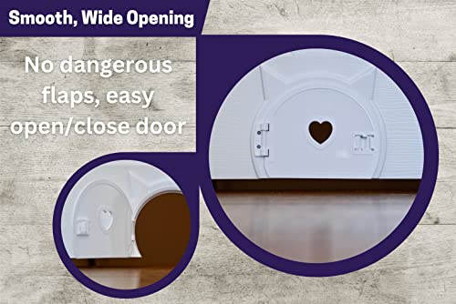 The Kitty Pass Interior Cat Door With Locking Privacy Door - Let Your Cat In And Out Of Closed Doors, Secure Pet Proof Gate Latch - For Cats Up To 21 Lbs #TOP2