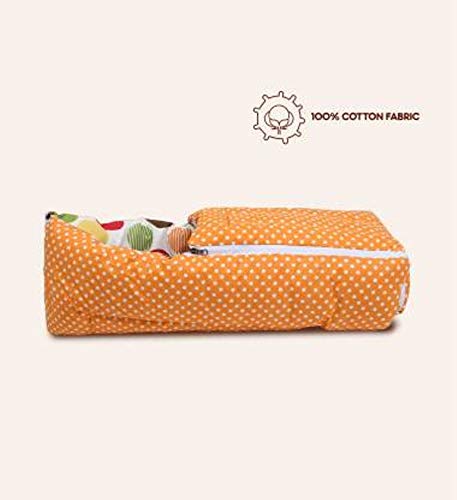 Image of by Urban Space 100% Cotton Baby Sleeping Bag,Reversible Bag, 3 in 1 Usage Baby Cotton Bed Cum Sleeping Bag, Carry Bag, Baby Wrapper Size - 68 x 50 x 15 cm, 0-12 Months