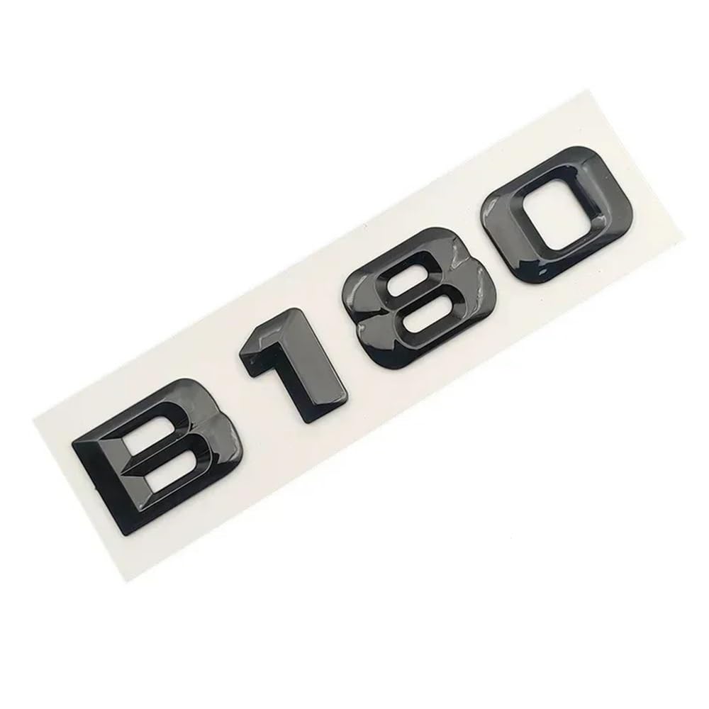 YTQMoreBNZ YYDStes Compatible With Mercedes Benz B180 Logo Sticker CDI 4 Matic 4matic 3D ABS Chrome Glossy Black