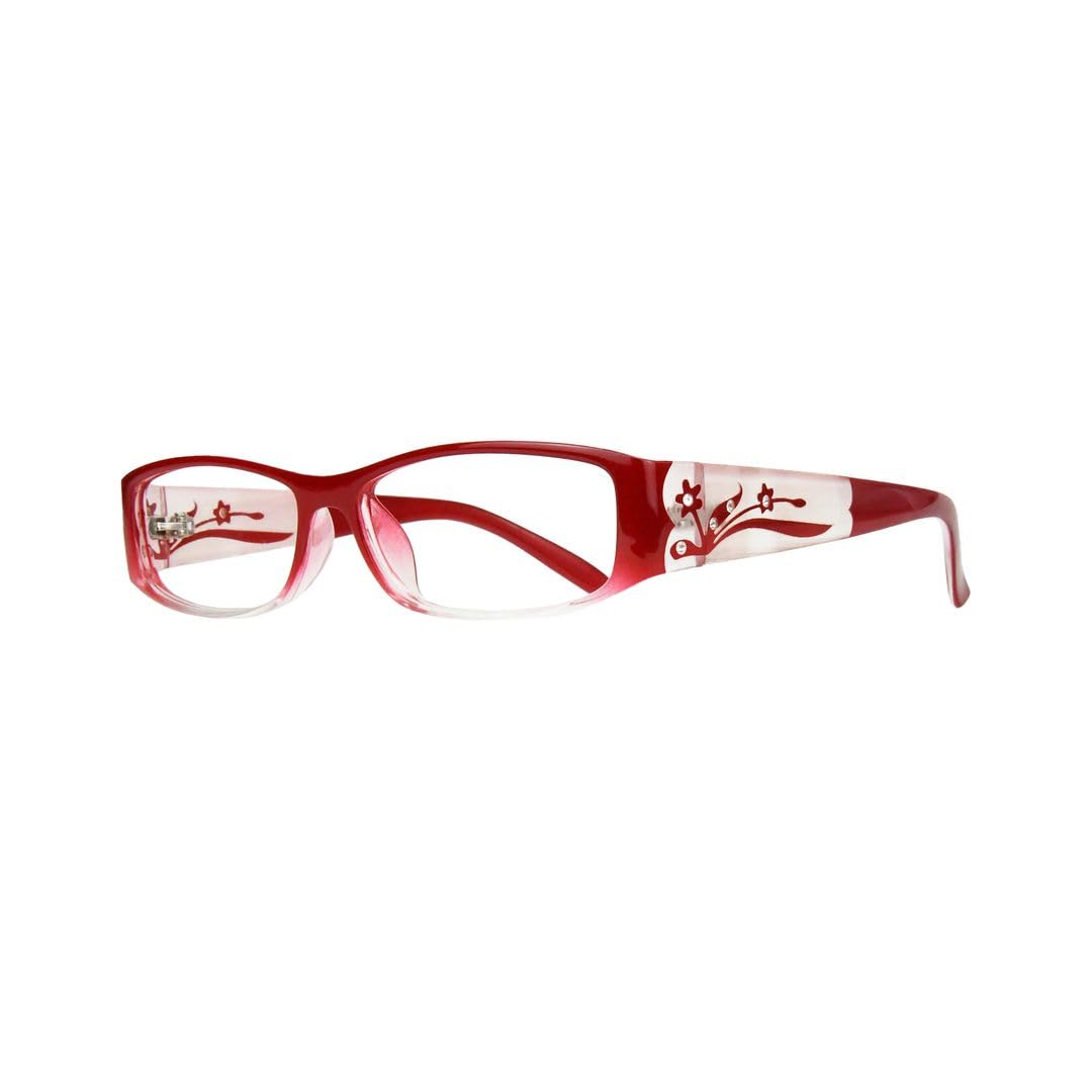 Eyebogo Women's Red Kaylee Fashion Reading Glasses For Readers For Classy Comfortable Cheaters (, 3.50)