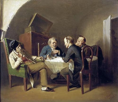 Cuadro de lienzo de la obra de Vasily Perov de 60x90cm para decorar salones elegantes
