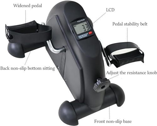 Mini Hometrainer, Indoor Fietsen Fiets Stationaire Fiets,Stille Riem Aangedreven, Workout Hometrainer Voor Thuis Indoor Cardio - Afbeelding 3