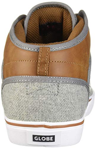 Image of Globe Men's Motley Mid Shoe, Grey Knit /Toffee, 12 Medium US