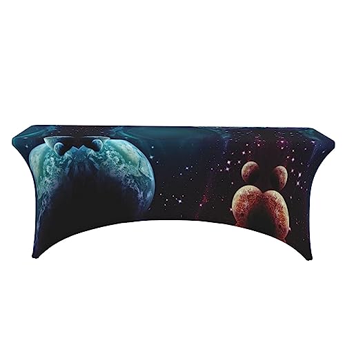 Nappe rectangulaire extensible infroissable pour protéger vos tables 1,8m - 3