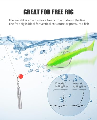 Kit de pesca con 123 piezas de pesos y anzuelos miniatura 4