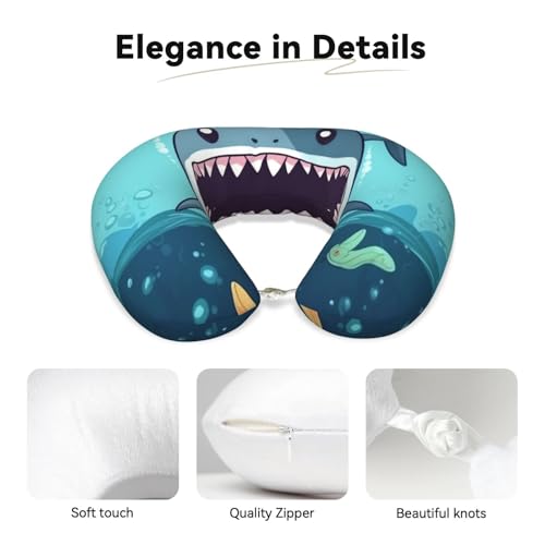 Almohada de viaje con espuma viscoelástica y diseño ergonómico miniatura 3