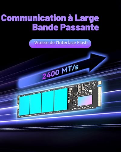 Acer Predator GM7 2 to M.2 NVMe SSD PCIe 4.0 – Vitesse de Lecture Jusqu’à 7 400 Mo/s – Disque Interne Professionnel – Stockage Gaming Compatible PC, Ordinateur Portable et PS5.
