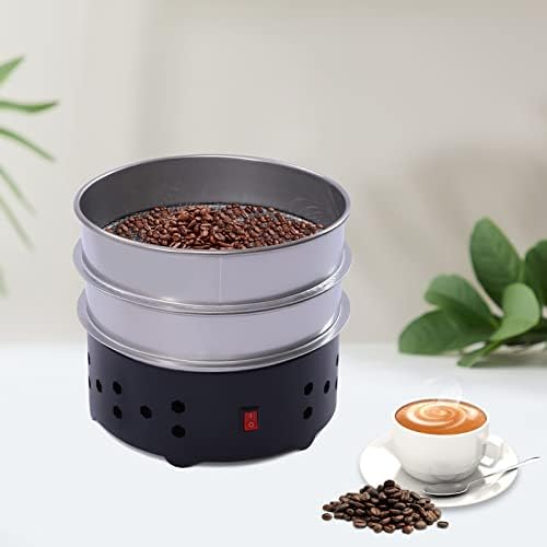 1.3lb Coffee Bean Cooler,Electric Coffee Beans Cooling Machine Chaff,Electric Roasting Cooling Machine w/304 Stainless Steel Mesh Double Layers Collect Coffee Chaff for Home Cafe Roasting Cooling 600g