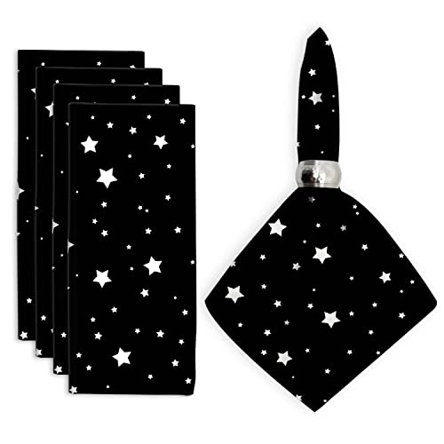 Napkins Star Pattern Cloth Napkins Set Of 4 Dinner Napkin Washable Reusable Ultra Soft Polyester Napkin With Hemmed Edges Wedding Banquet Party Festival Restaurant 20X20 In #TOP30