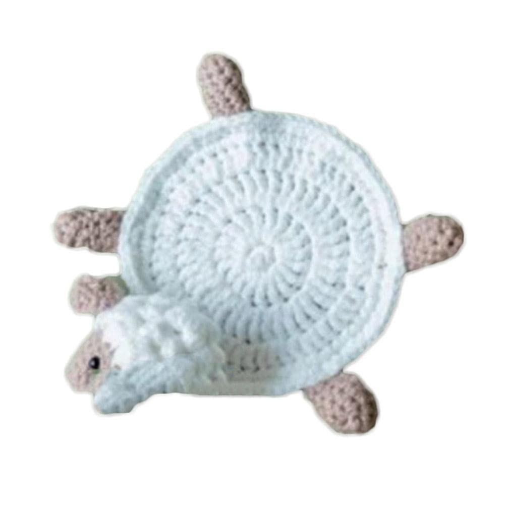 Cute Turtle Hand Crocheted Coaster Turtle Coaster Potholder Halloween Teacup Coaster Knitted Hand Party Mug Mat S2F5 Mat