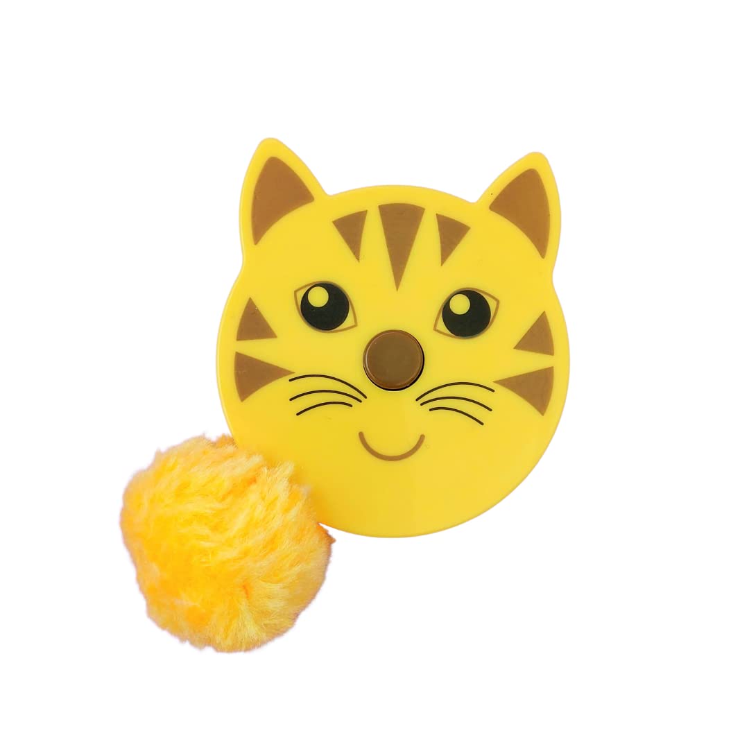Animal tape measure with pompom fluffy tails (Tiger)