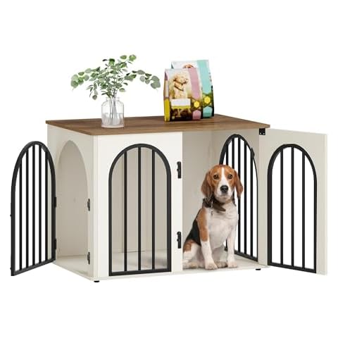 Hzuaneri DFC85114B Wooden Dog Crate Furniture Cover