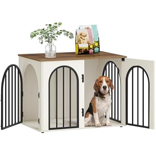 Hzuaneri 31.5'' Dog Crate Furniture,Dog Kennel Indoor for Small/Medium Dogs